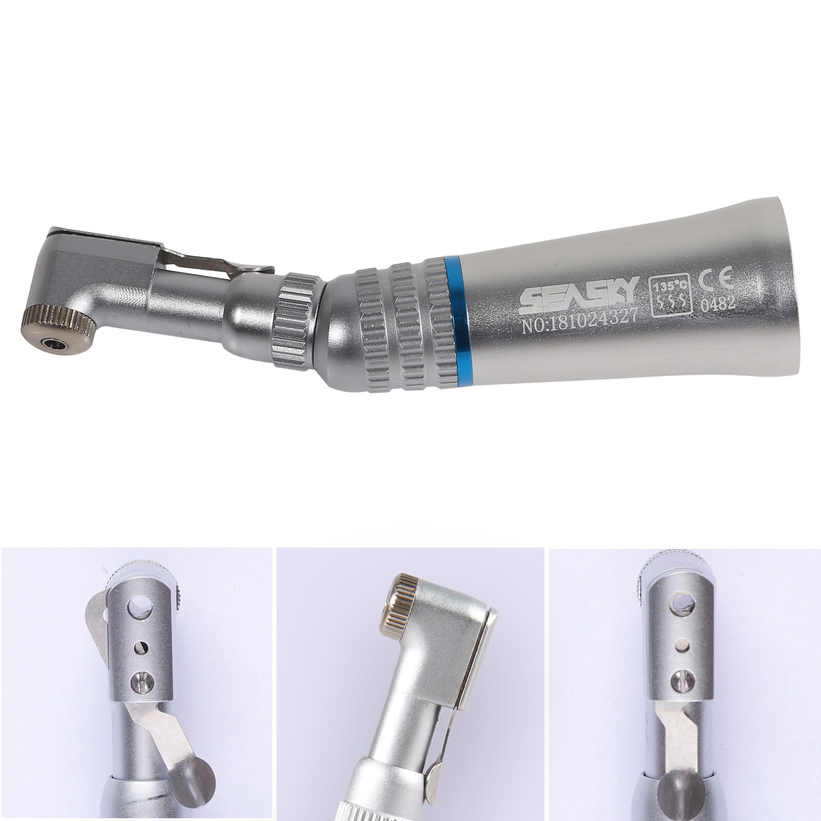 USA Contra Angle Handpiece Dental 1:1 Direct Drive Latch Type Fit NSK