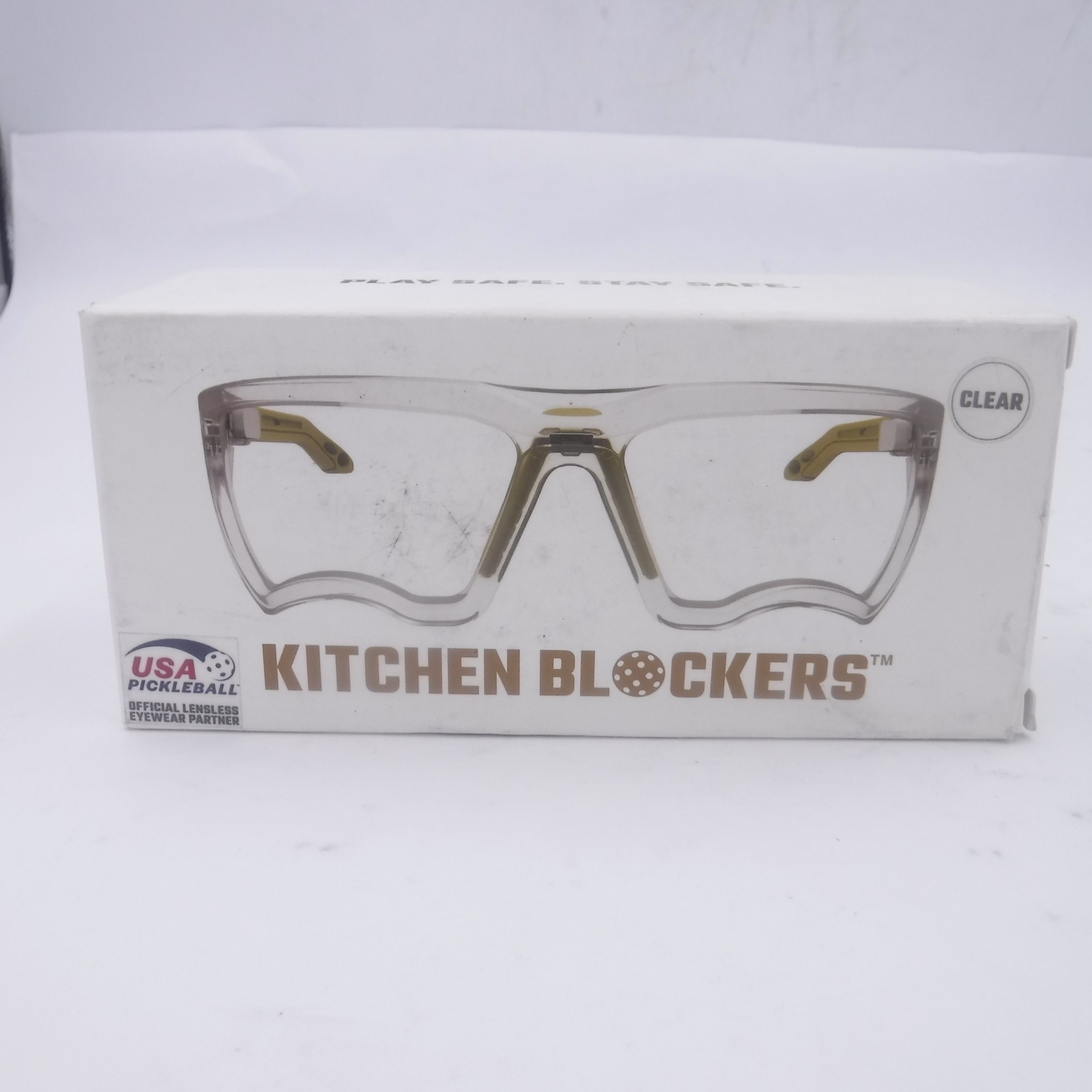 Kitchen Blockers Pickleball Lenseless Protective Eyewear Standard Fit Clear