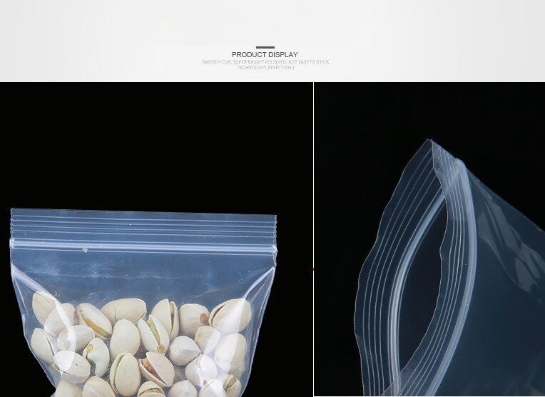 50 100 Pack 5″ x 7″ Reclosable Clear Plastic Poly Zipper Bags Heavy Duty 4 Mil
