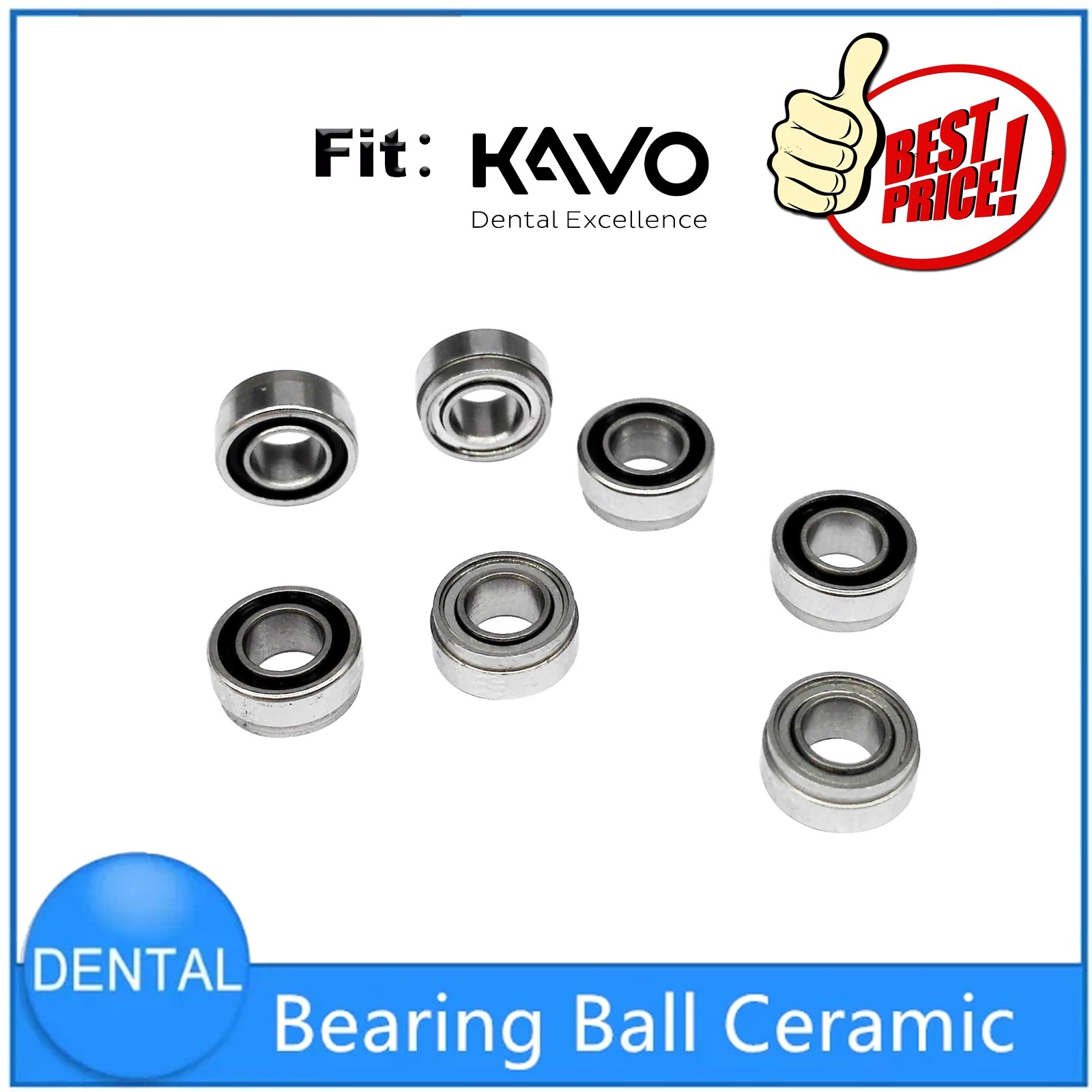 High Quality Dental Ball Bearing Ceramic Fit KAVO/NSK Turbine High Fast Speed