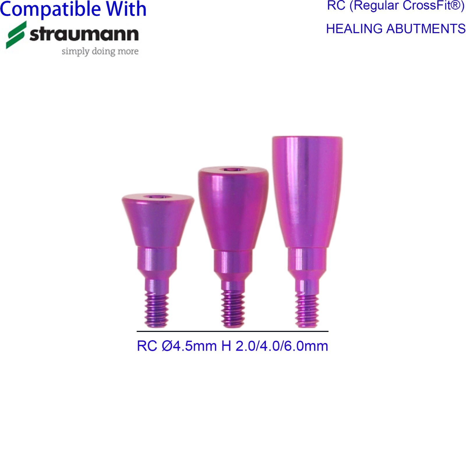 Dental Healing Abutment Healing Closure Mini Regular Fit Straumann ITI