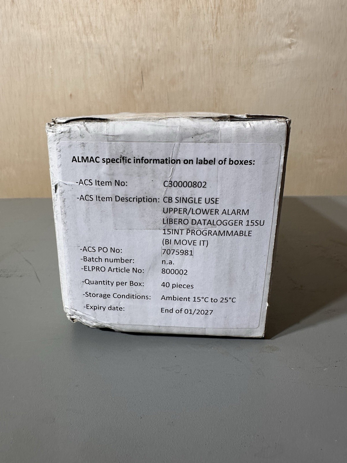 ELPRO LIBERO CB 800002 Temperature Data Loggers Box of 40 Exp 01/2027 New