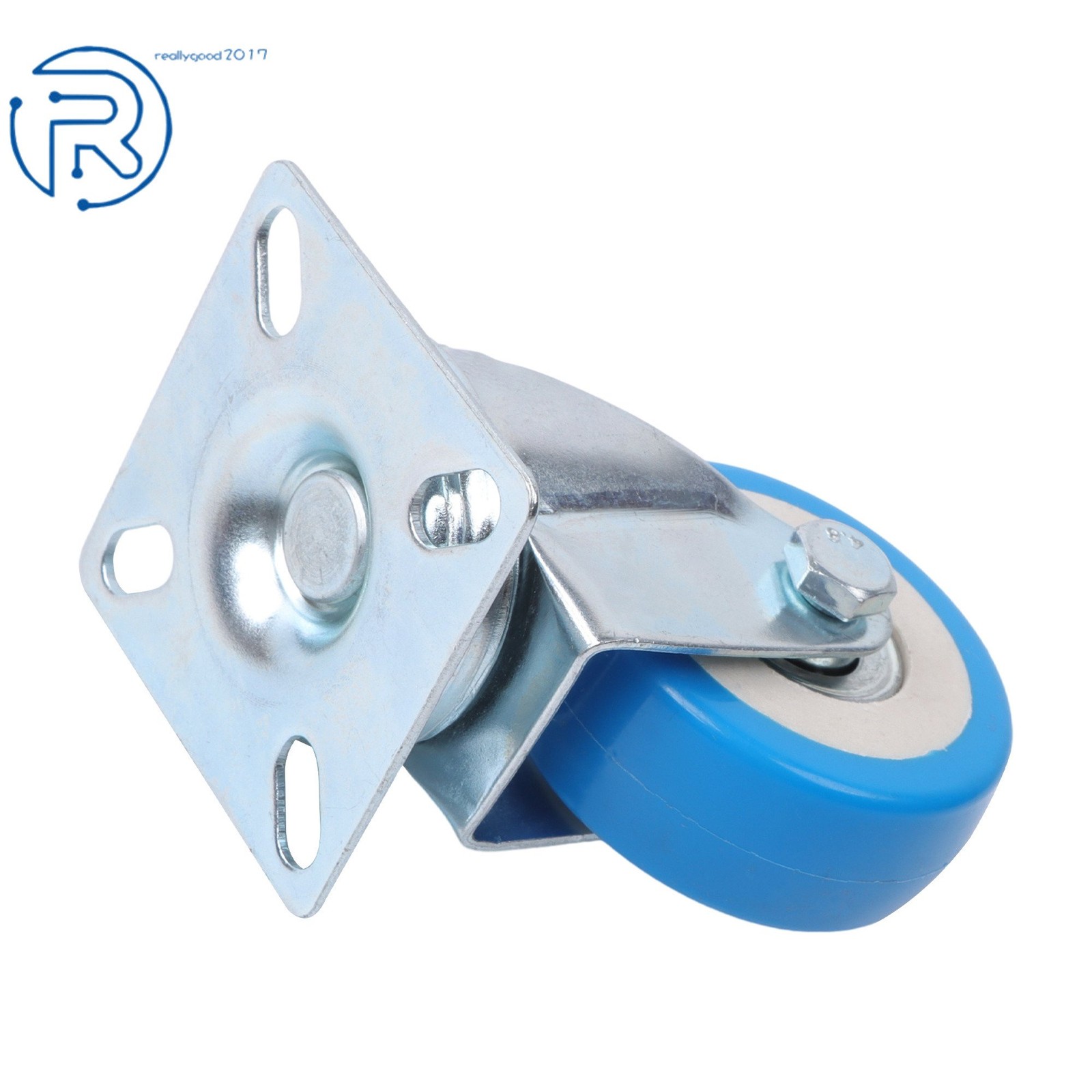24 × 2Inch Blue 360° Casters Wheel No Brake Capacity To 65lb Each For Tool Chest
