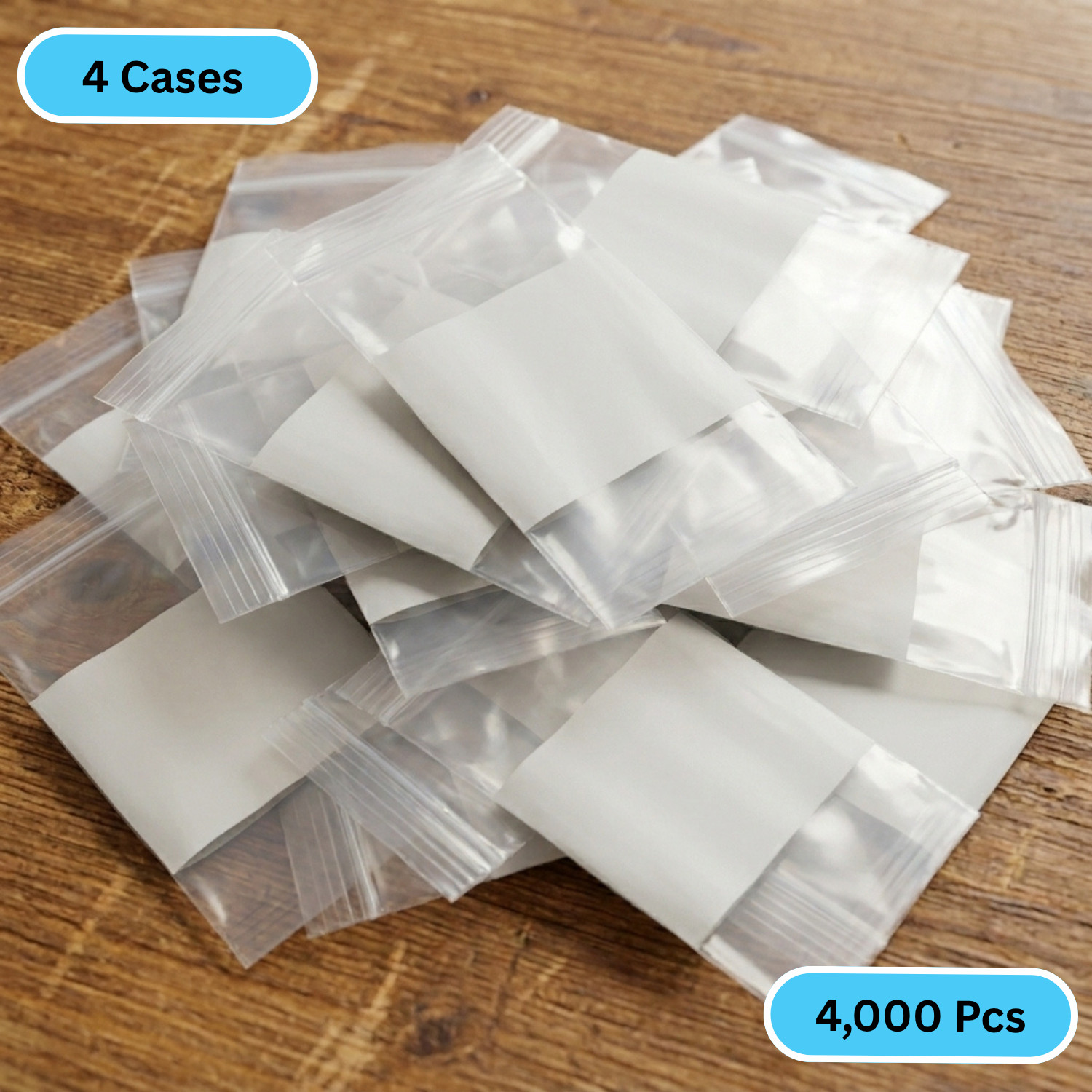 4000 Zip Seal Bags 12 x 15 White Block 2 Mil Poly 12″ x 15″ Writable Resealable