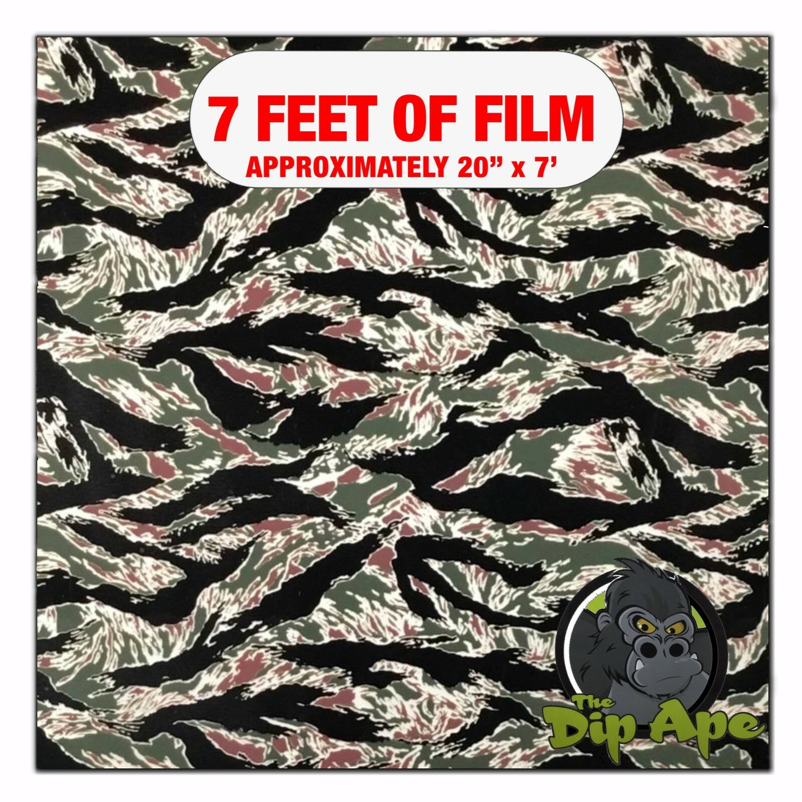 Hydrographic film Vietnam Tiger Stripe hydro dip dipping 7′ x 20″