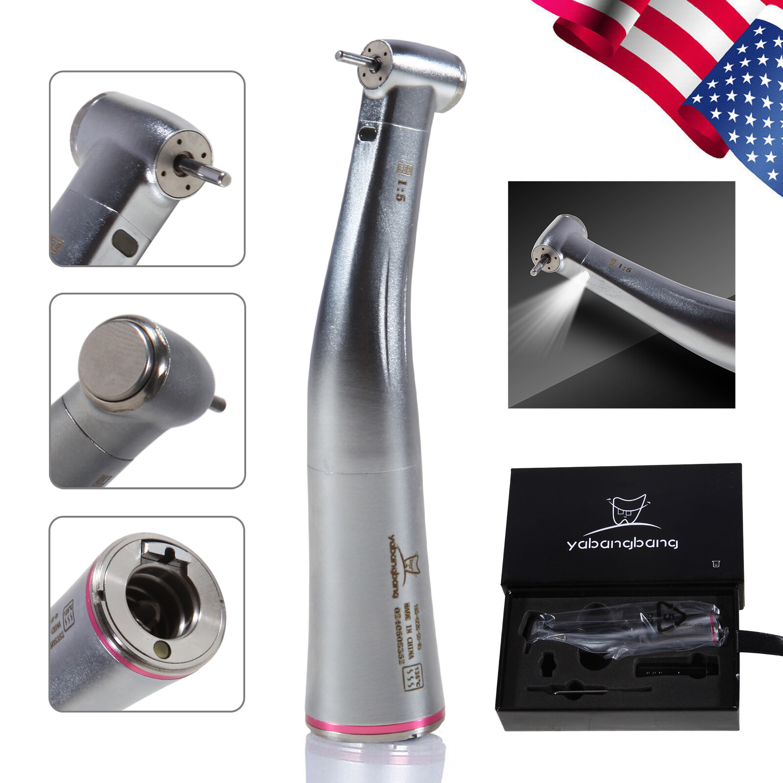 NSK Style Ti-Max X95L Dental 1:5 Increasing Fiber Optic Contra Angle Handpiece