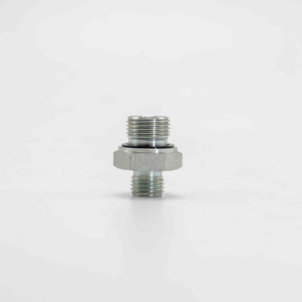 2Pcs 14H to 18ED Fitting Adapters Excavator Hydraulic Hose Pipe Thread Connector