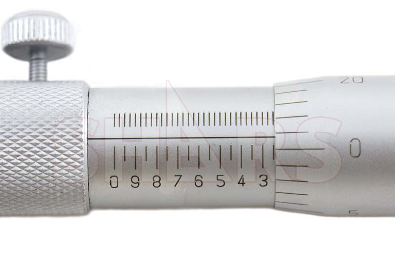SHARS 0- 4″ DEPTH MICROMETER 2.5″ BASE .001″ SATIN HARDENED NEW P}