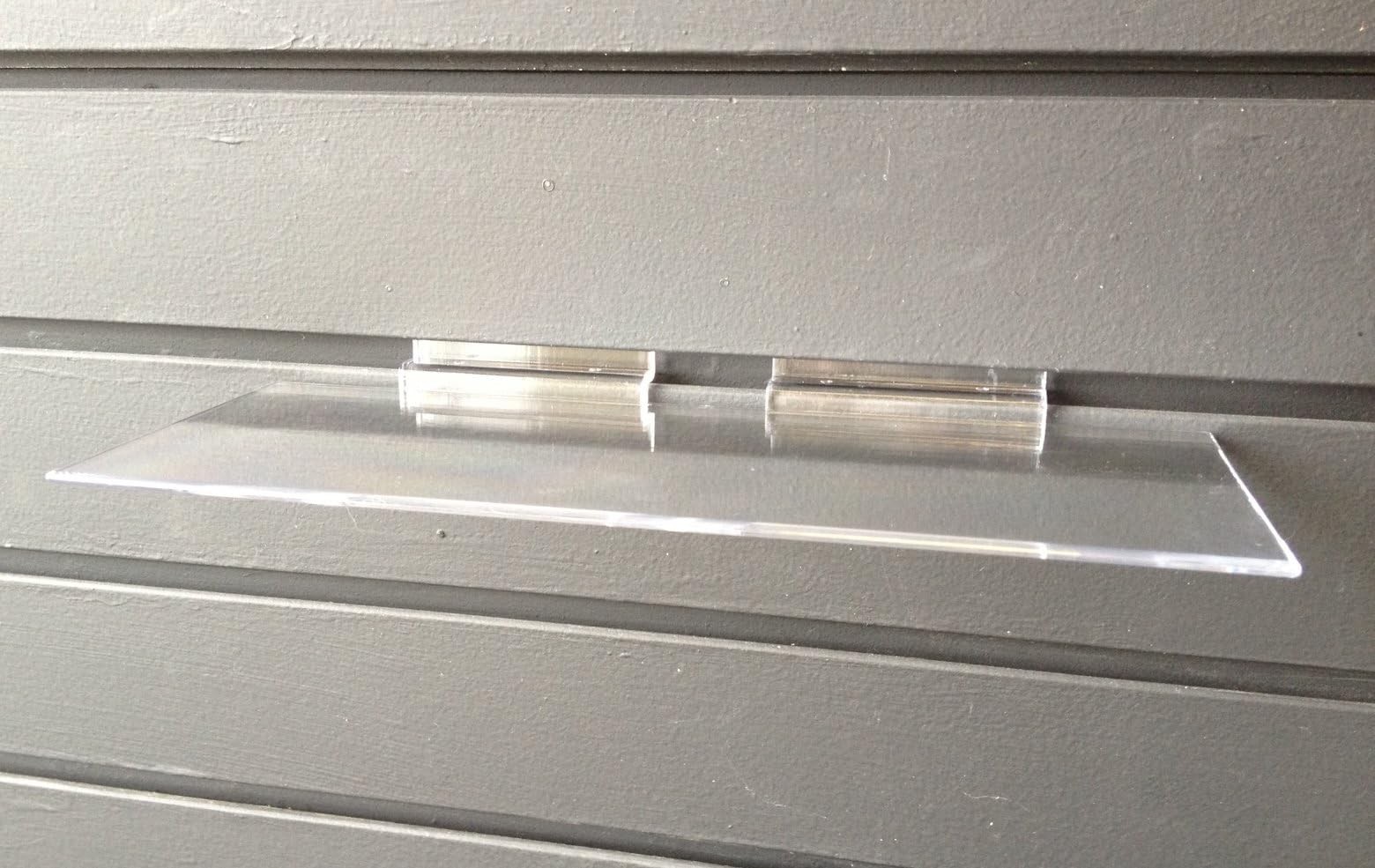 Dazzling Displays 3-Pack of 4″ x 10″ Slatwall Shelves