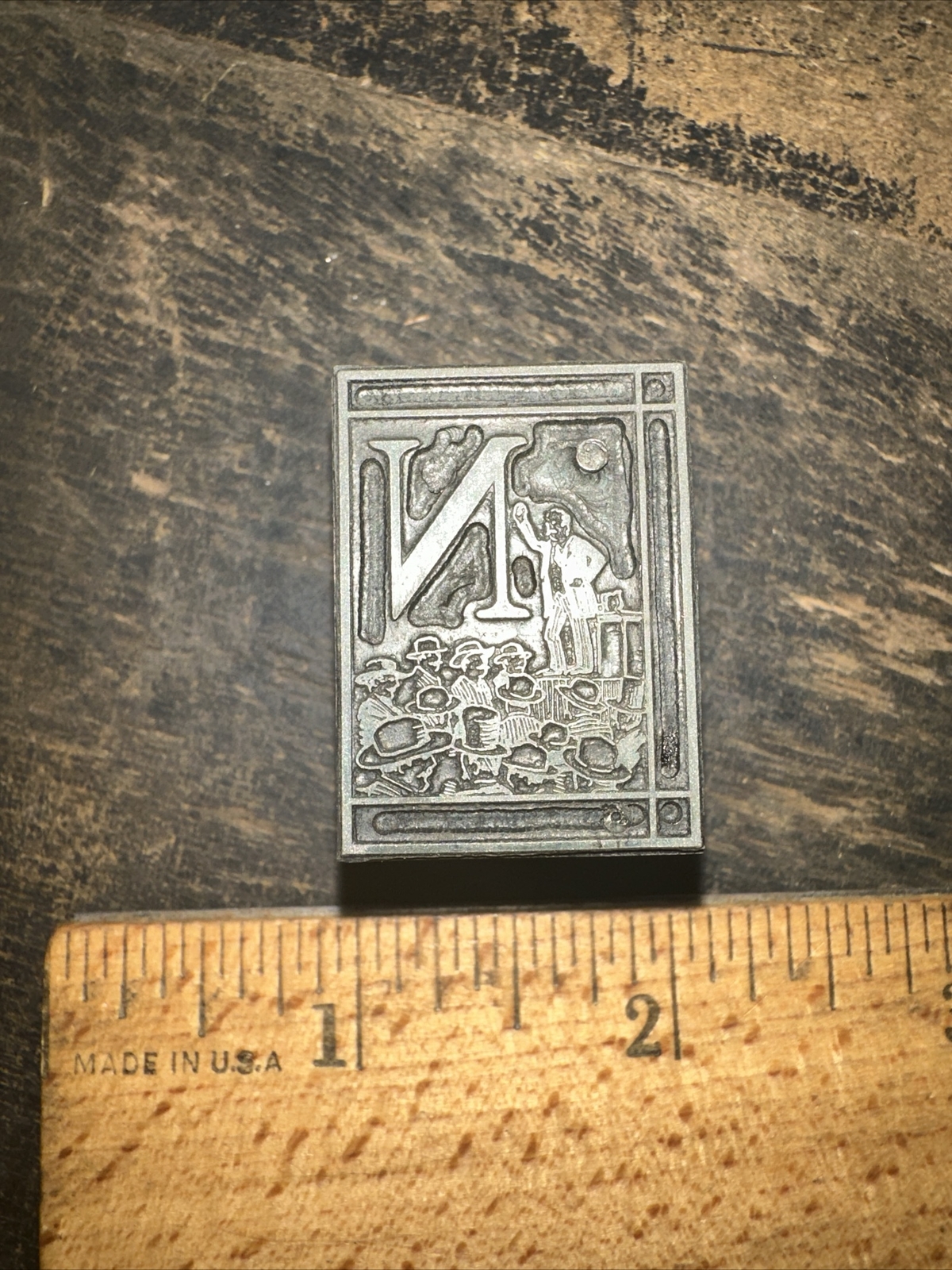 Printing Block “ Letter (N) “ Nice Details!
