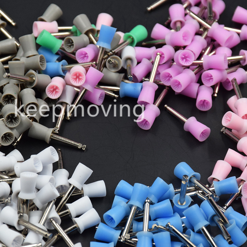 100/500/1000 Pcs Dental Rubber Latch Polisher Polishing Prophy Cup Bowl Brushes