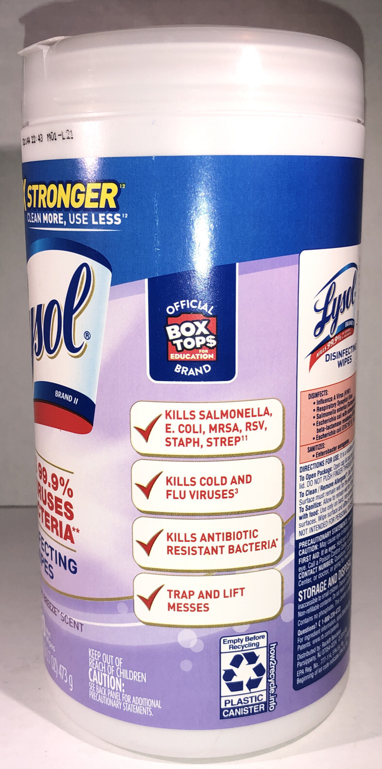 Lysol Wipes Early Morning Breeze Scent-3X Stronger-80 Wipes-Kills 99%-SHIP24H