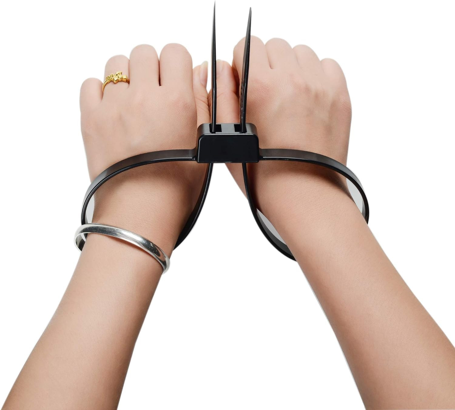 10 Heavy Duty Police Zip Ties, 27.5″ Nylon Double Lock Handcuffs, 250Lb Strength