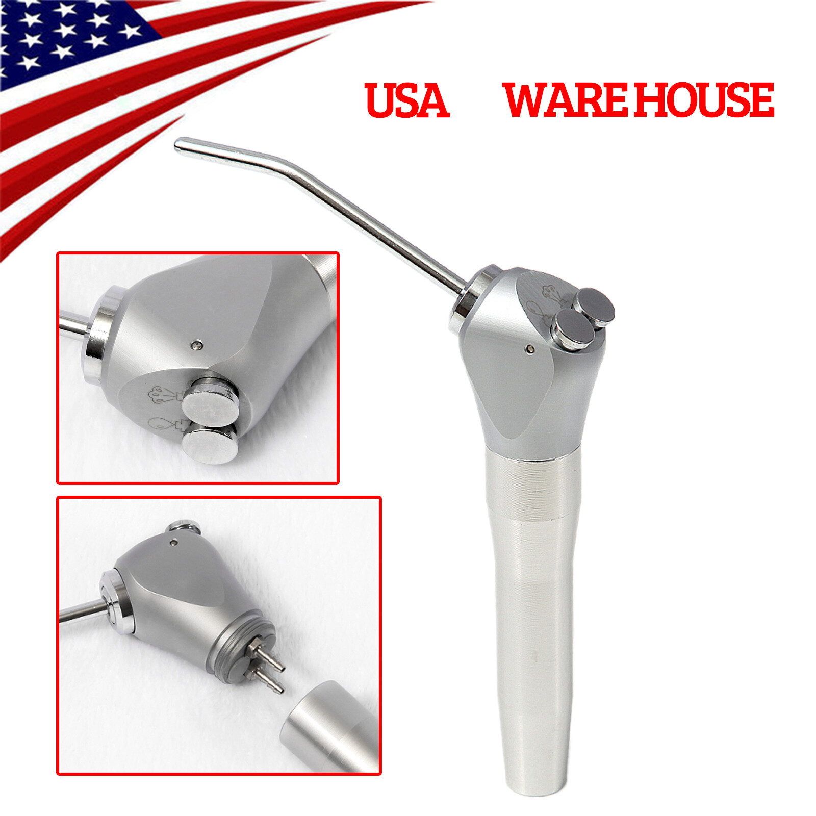 SKYSEA Lot Dental 3 Way Air Water Spray Triple Syringe Handpiece / Nozzles USPS