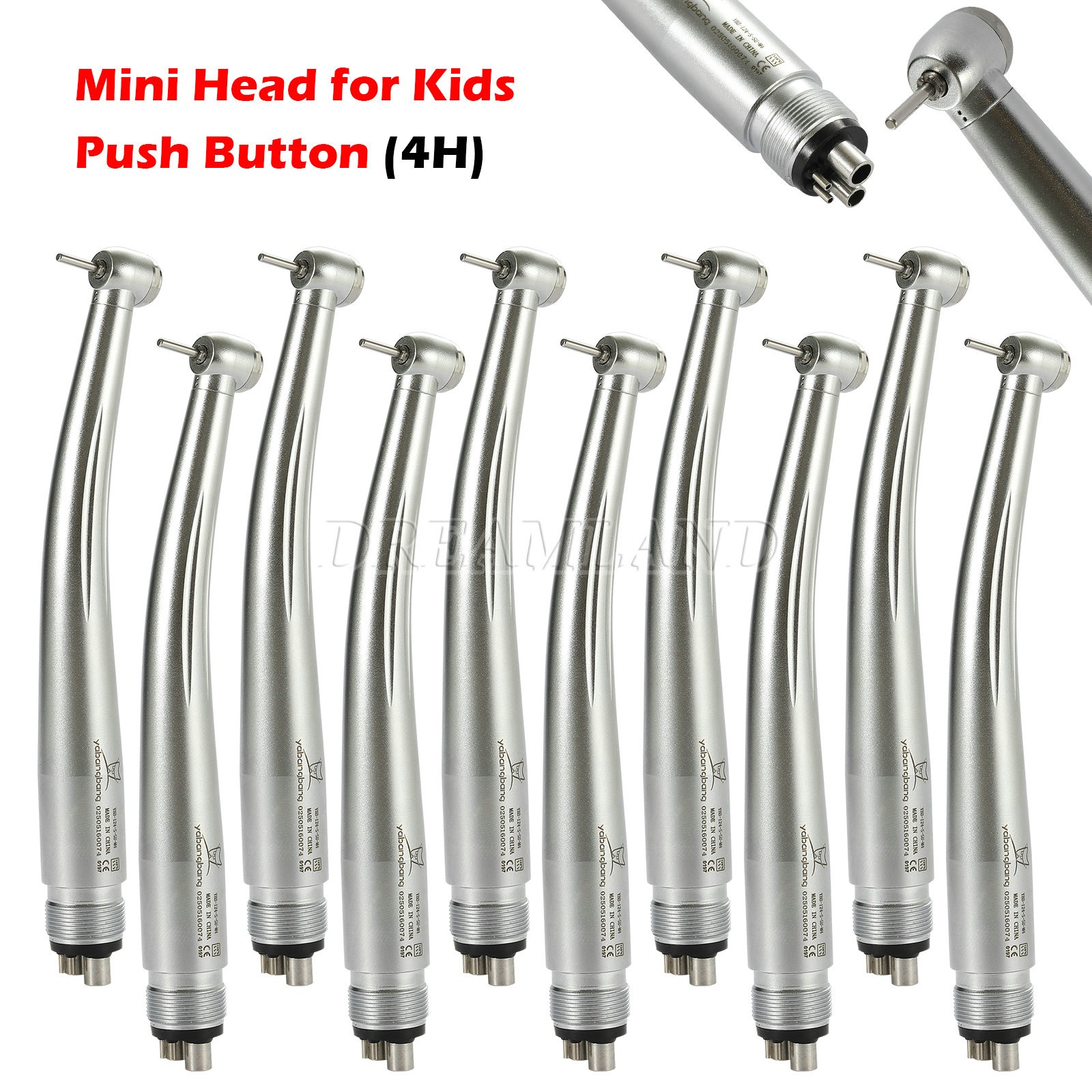 NSK Style Dental Low Speed Handpiece Straight Contra Angle Air Motor 1:1 Attach