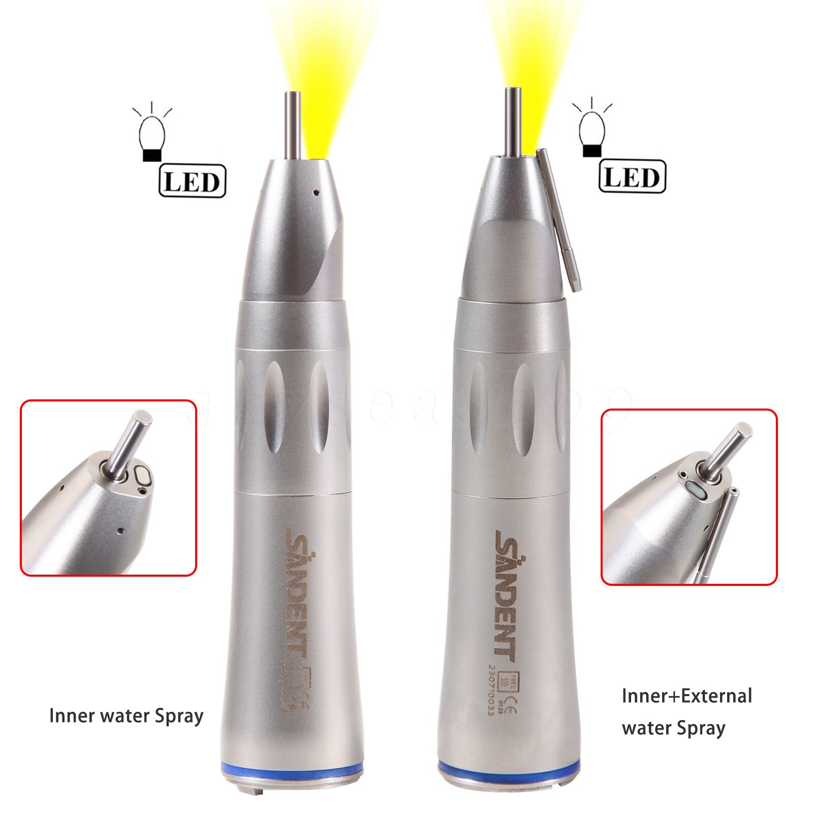 NSK Style Dent 1:1 1:5 20:1 Fiber Optic LED Straight Contra Angle Handpiece