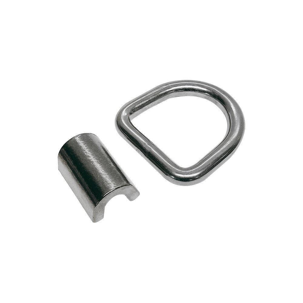 SS T316 D-Ring Lashing Ring Tie Down Anchor 1/2″ for Safe and Secure Hauling,4Pc