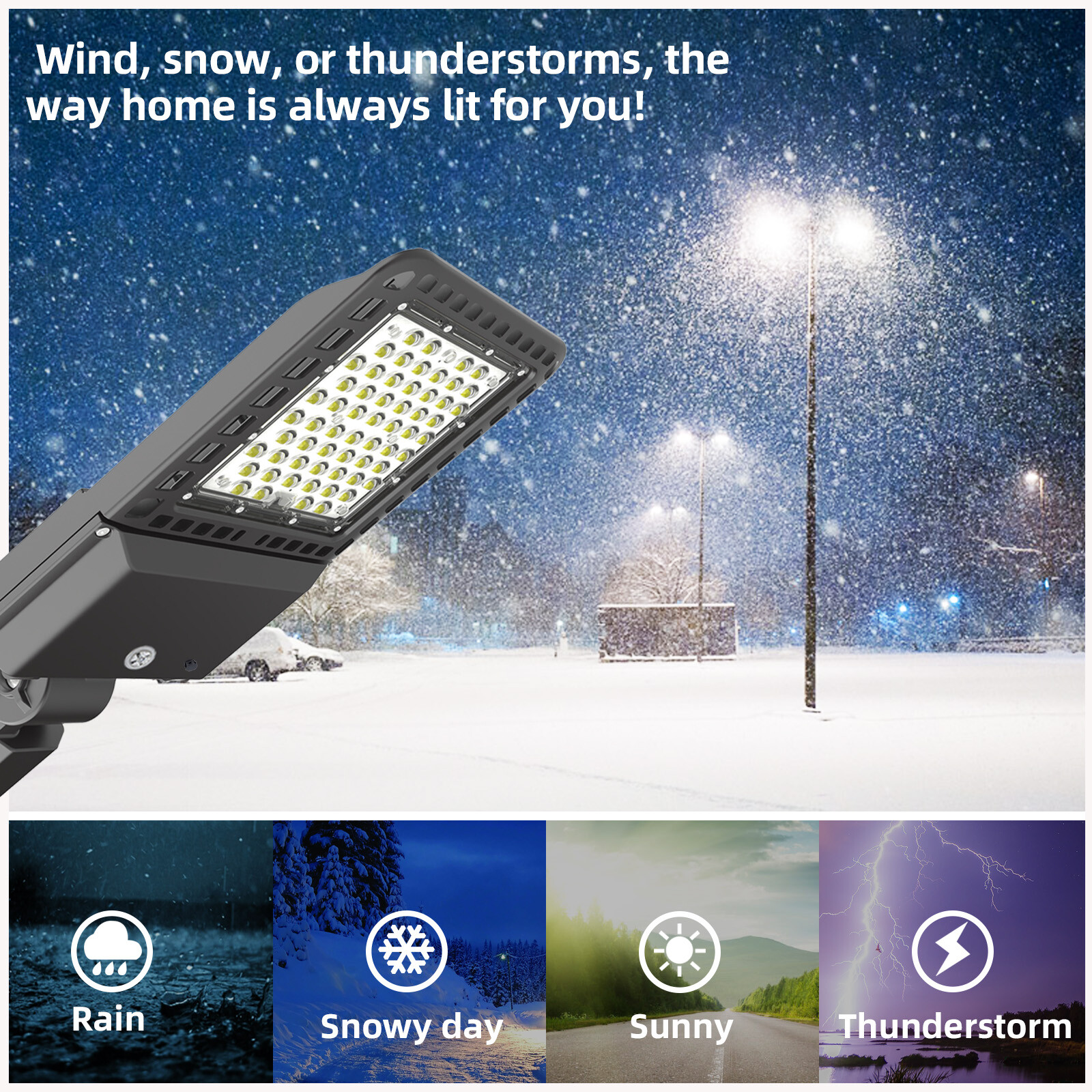 200W LED Parking lot Light Street Shoebox Pole Light Commercial LED Lamp 28000LM