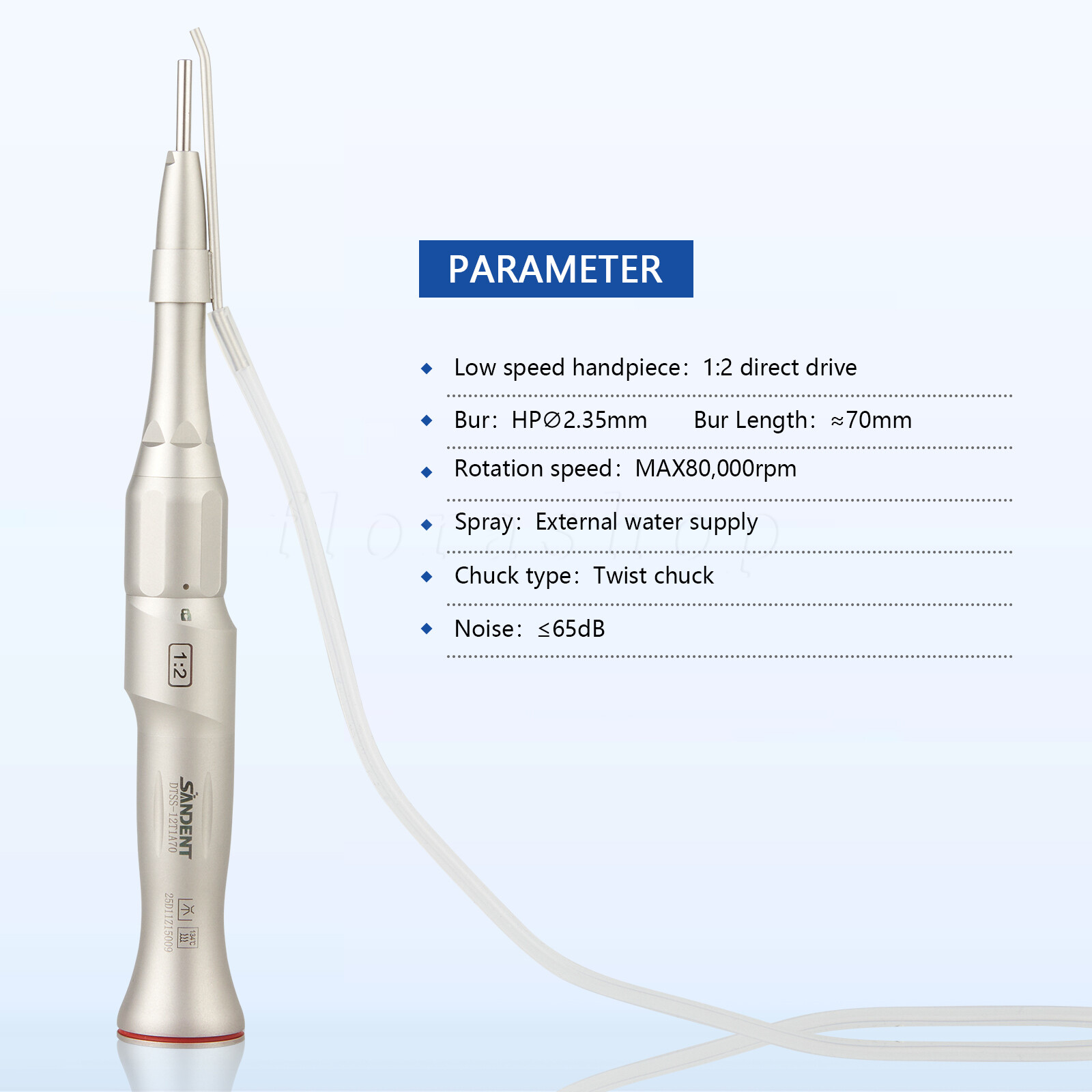 Dental 1:2 Increasing Surgical Osteotomy Handpiece Straight E-type HP Φ2.35mm