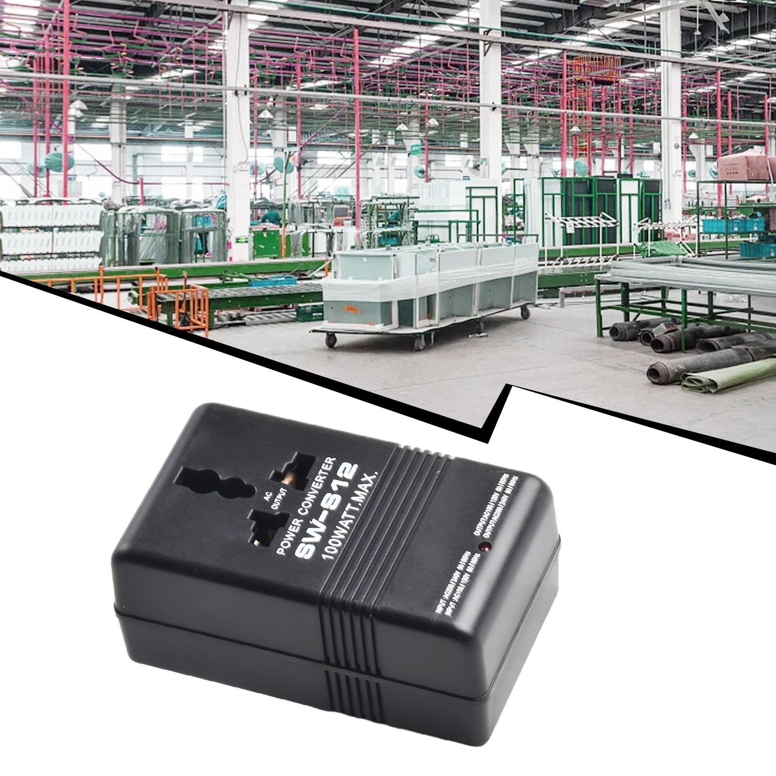 100W Portable Voltage Converter Transformer 110V 120V to 220V 240V or Reverse