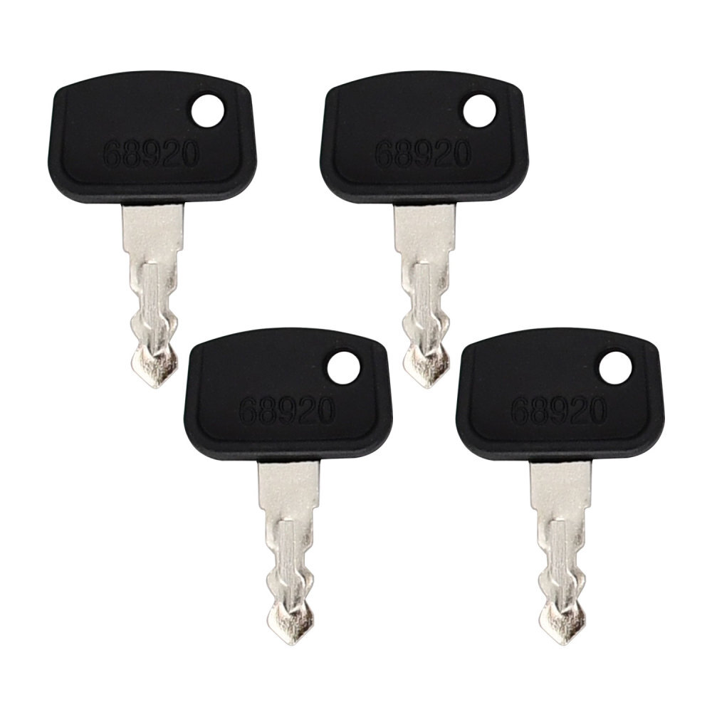 4PCS Ignition Keys For Kubota Keys 68920 RTV 500 900 1140 Tractor Ignition Keys