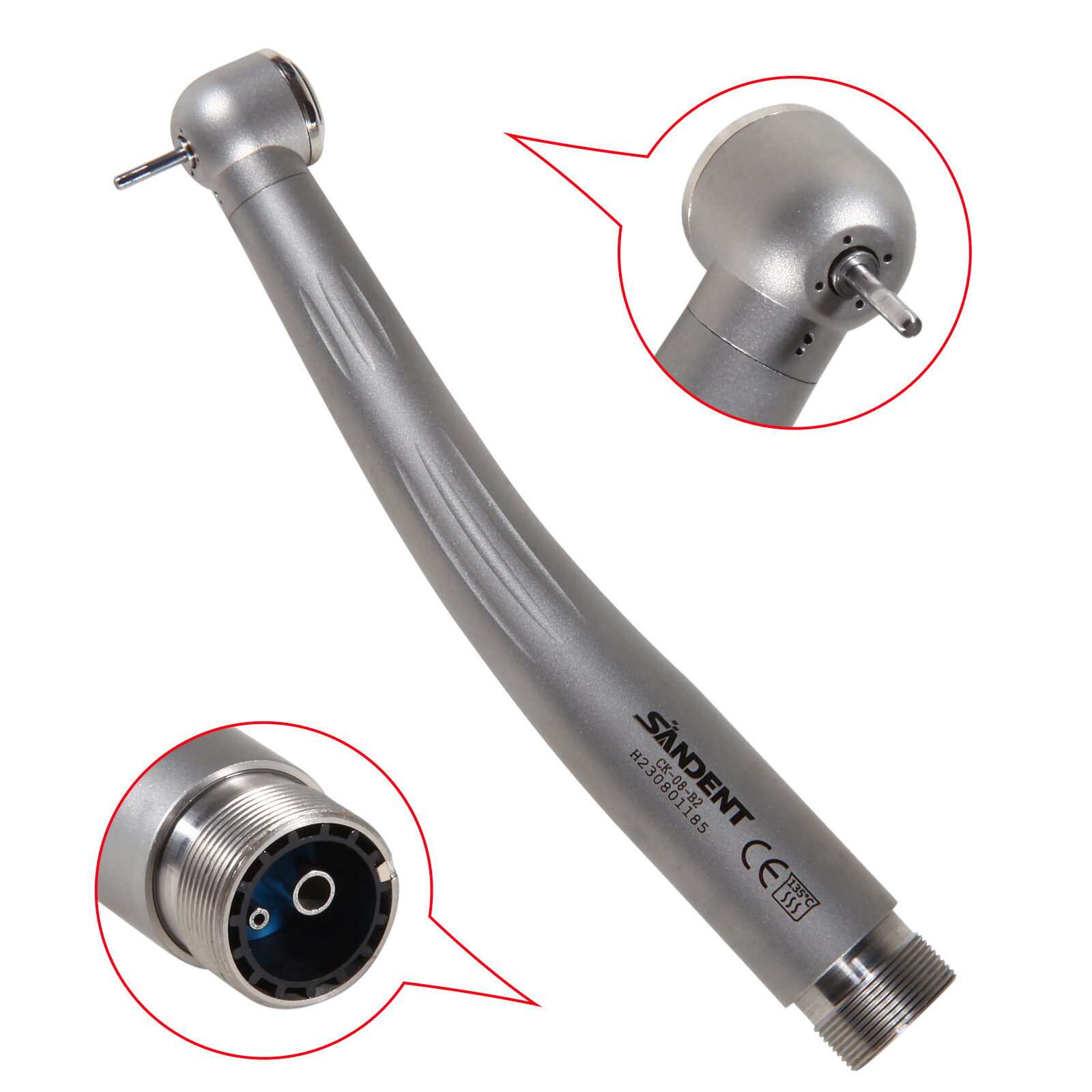 10x Dental High Speed Handpiece Ceramic Cartridage Push 2 Holes Single Spray