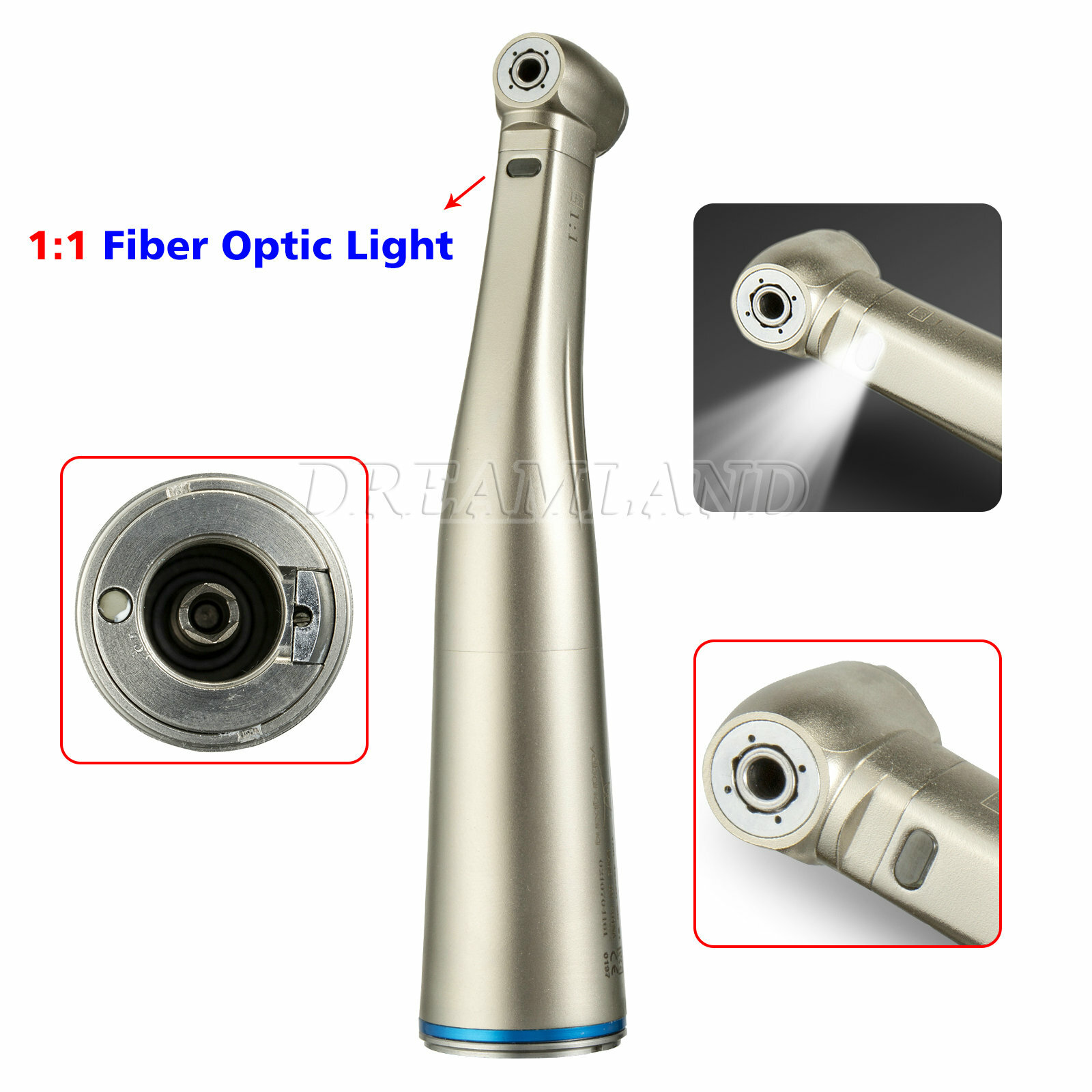 Yabangbang Dental 1:1 20:1 1:5 LED Fiber Optic Contra Angle Handpiece da