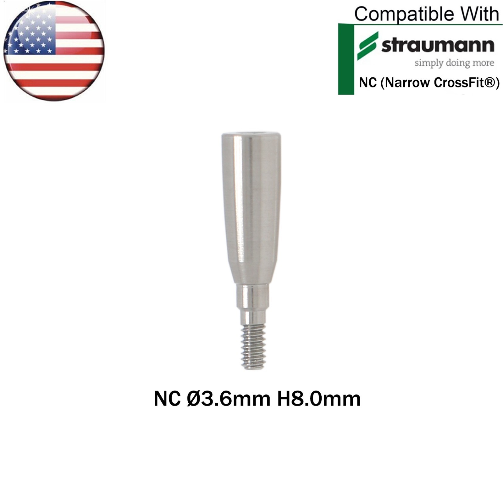 US Dental NC Healing Abutment Healing Closure Caps Fits Straumann ITI Bone Level