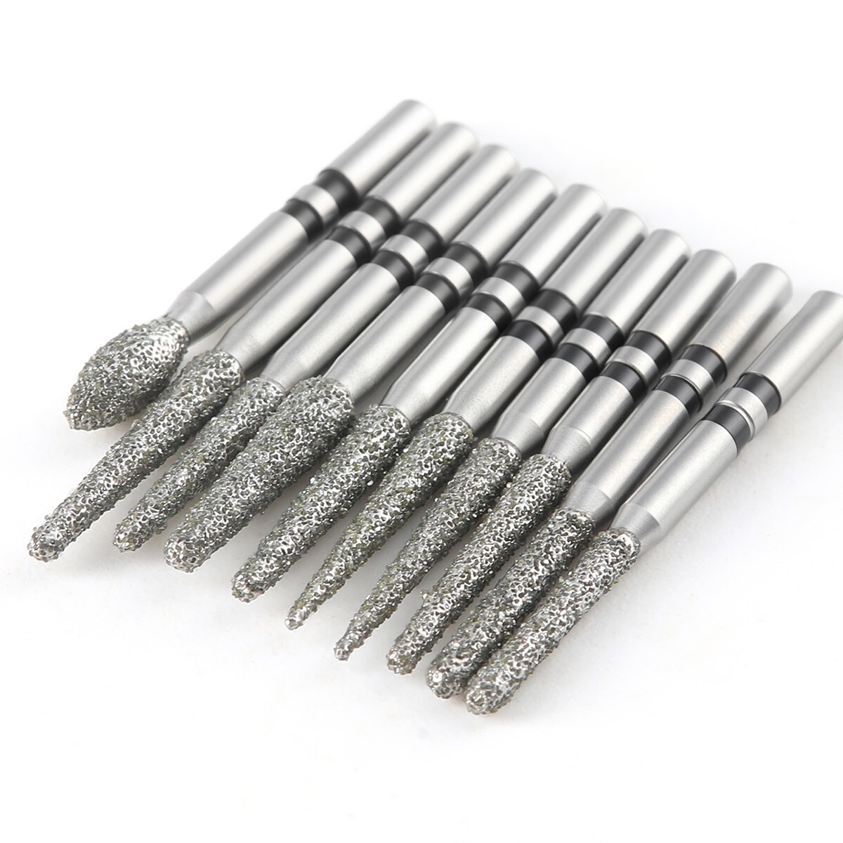 AZDENT Dental Diamond Zirconia Cutting Burs for High Speed Handpiece FG 1.6mm
