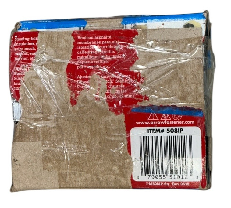 Arrow T50 1/2in Leg x 3/8in 508IP Galvanized Heavy Duyty Staples 5,000PK