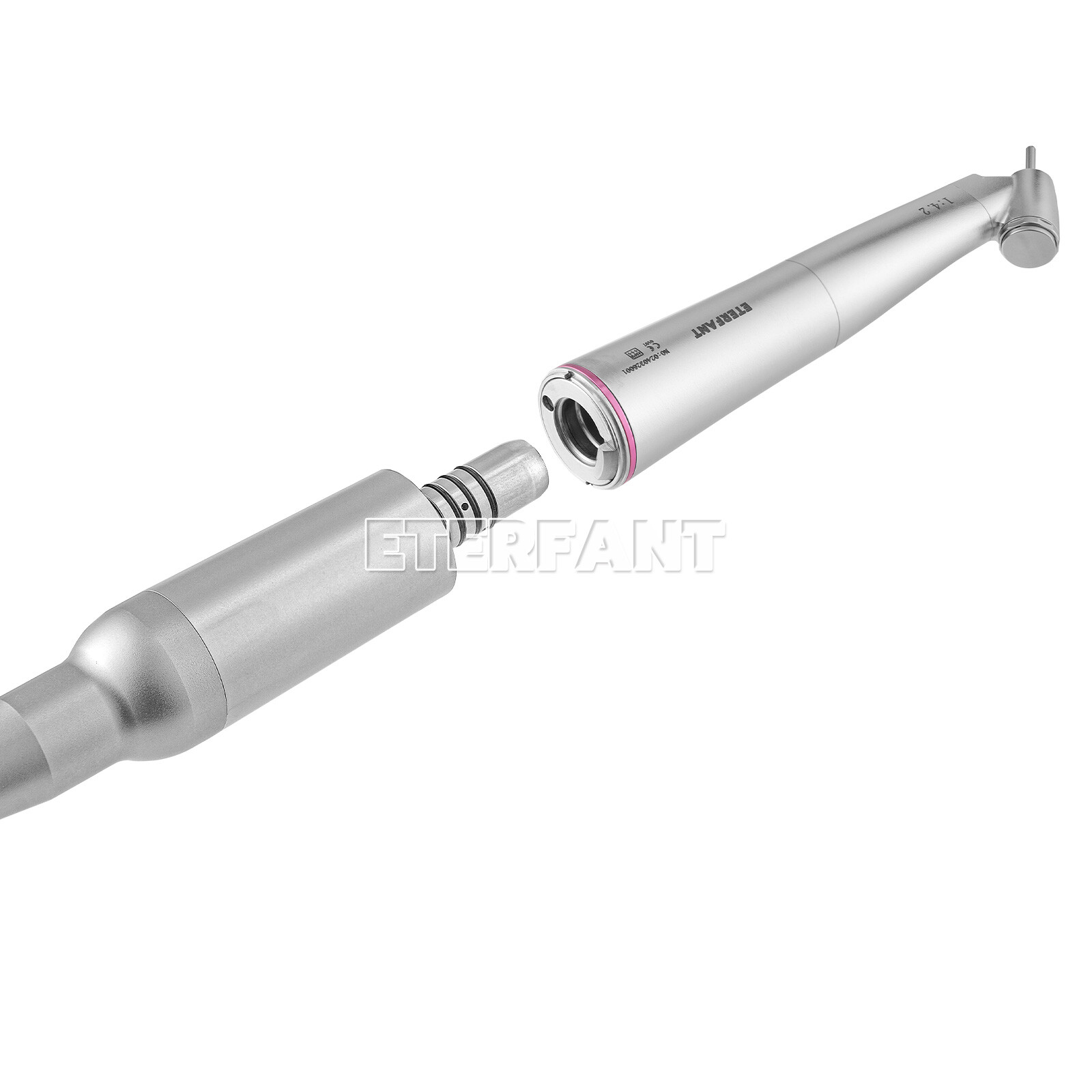 ETERFANT Dental 1:1 /1:4.2 Optic Fiber LED Contra Angle Straight Nose Handpiece