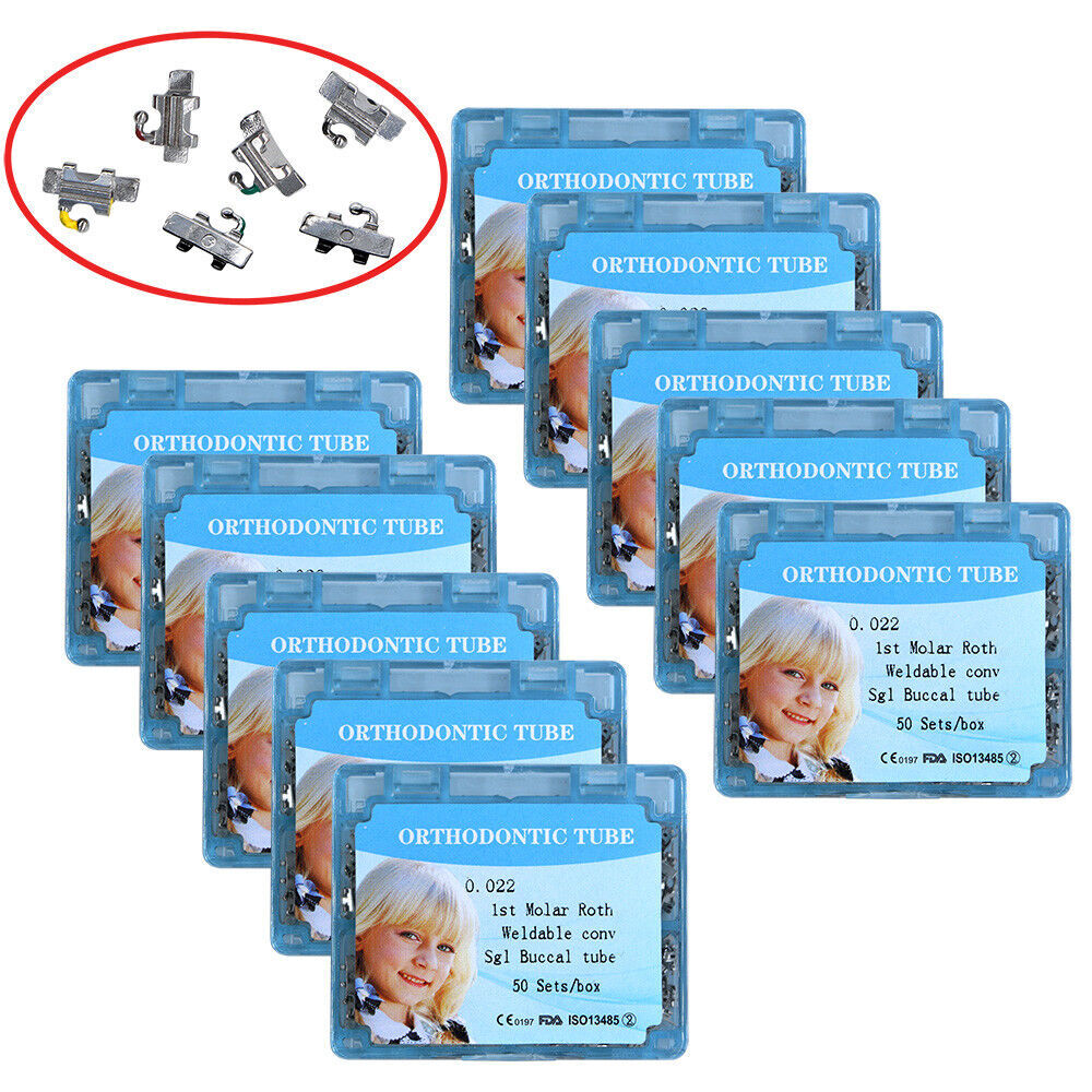 1-10 boxes Dental orthodontic 0.022 roth welding convertible single buccal tube