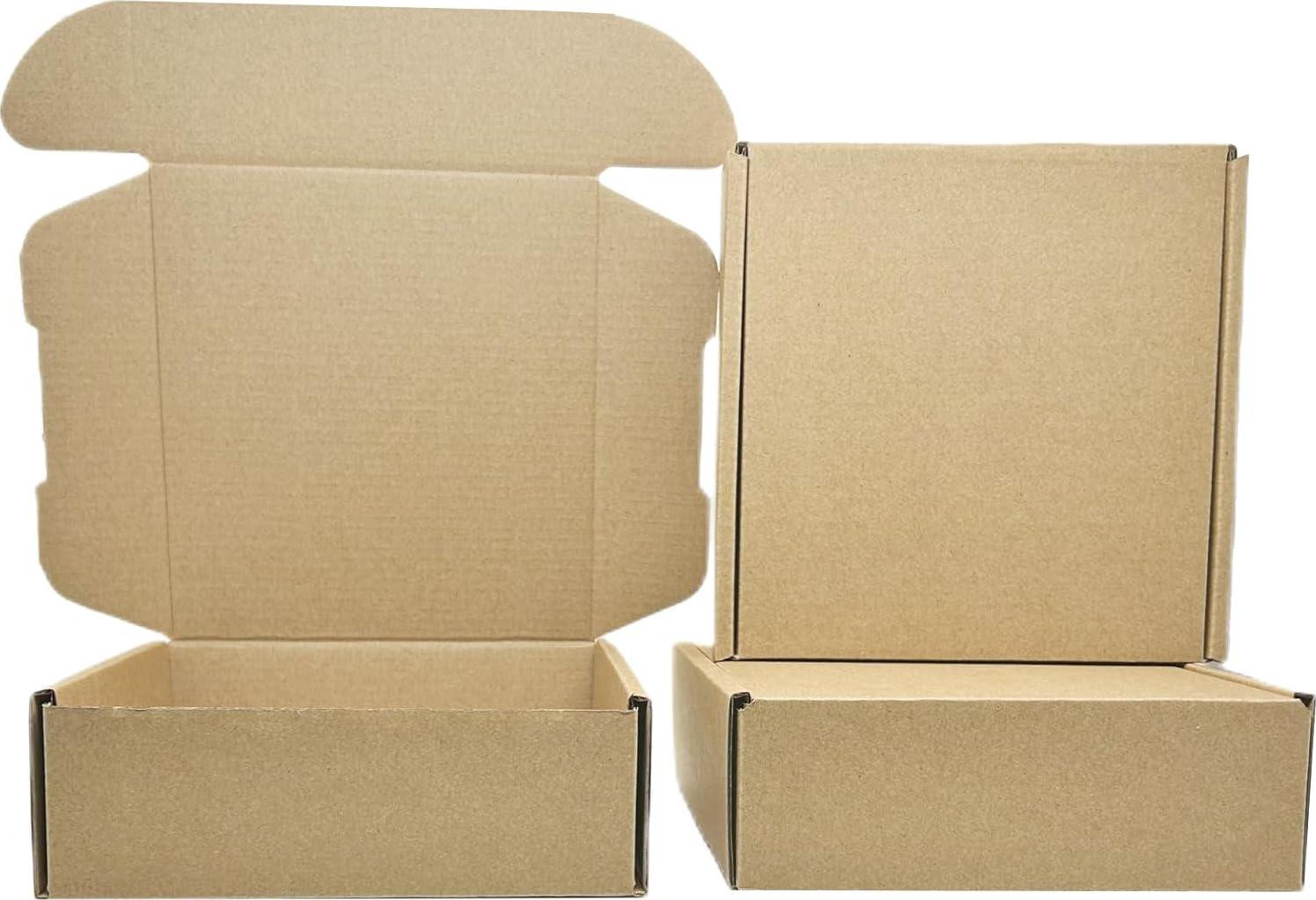 6 X 6 X 2 Inches Small Shipping Boxes 50 Pack Corrugated Cardboardb