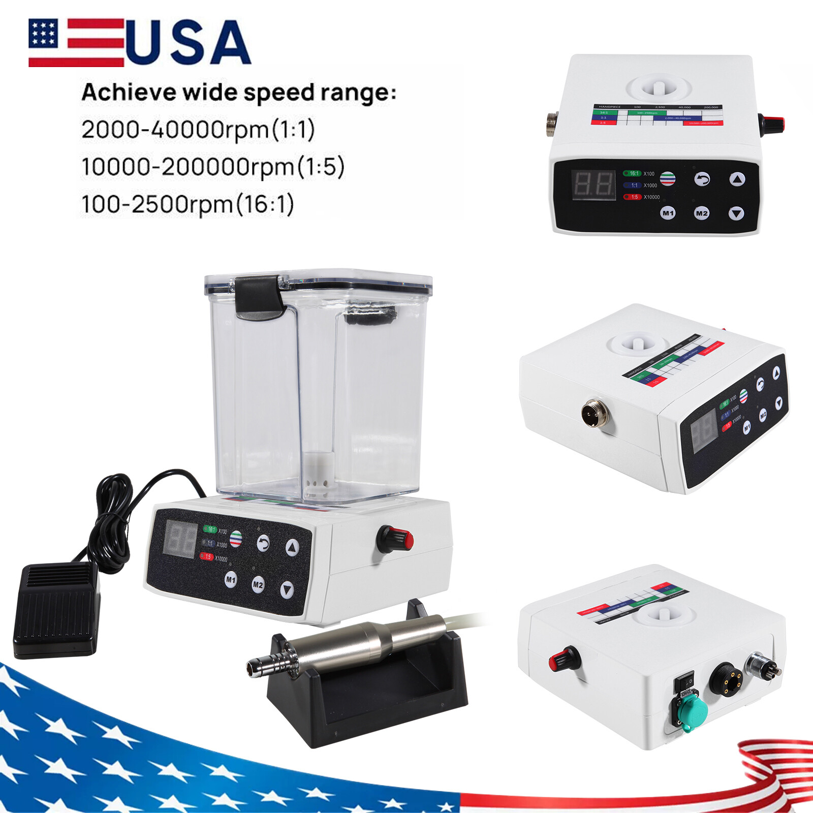 Electric Dental Motor w/ Water Tank (No 1:5 Handpiece)