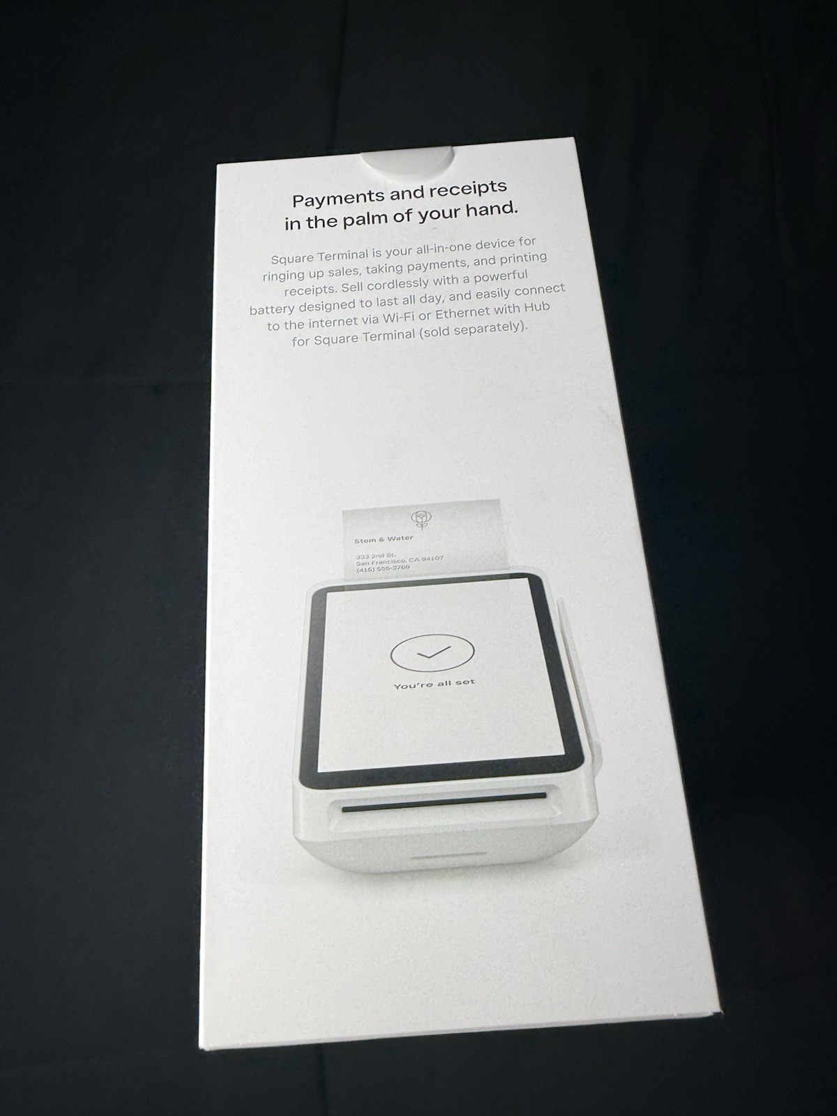 Square Terminal – Credit Card Machine | Mobile POS SPD2-01 ?Sealed?