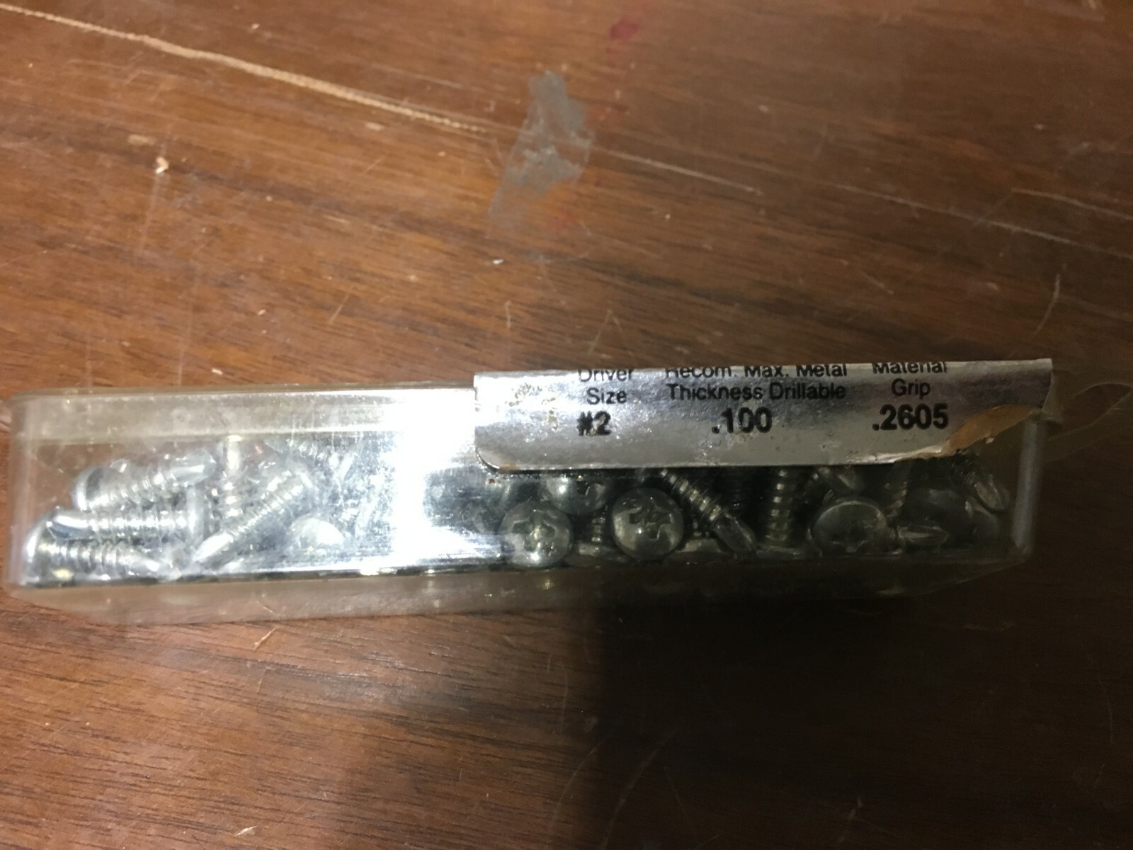 100 Count Box of 8-18X 1/2” Phillips Head Drill/ Tap Screws Sheet Metal Screws