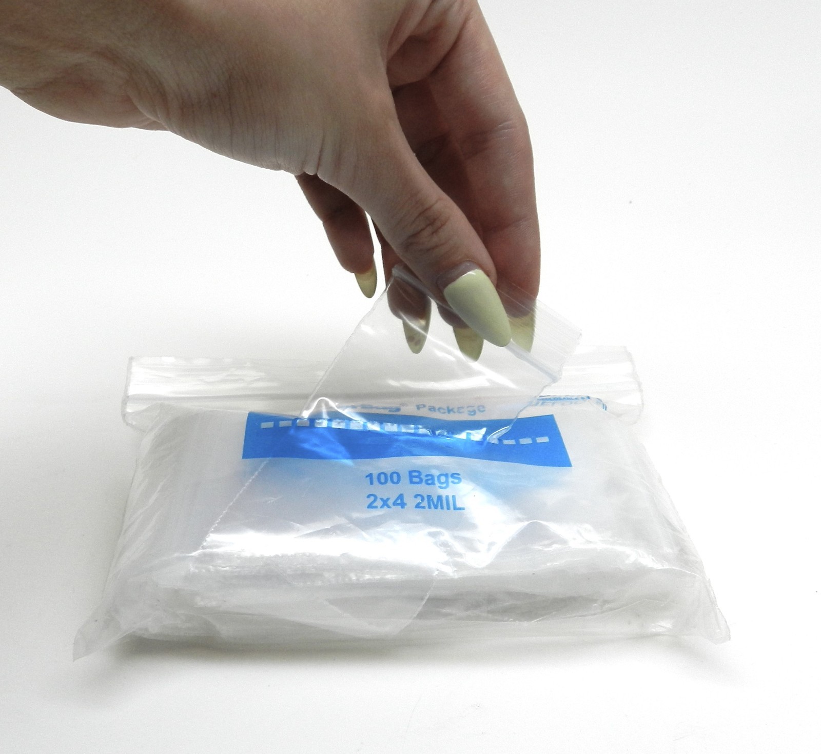 1000 3″x5″ Reloc Zippit Bags Clear 2Mil Reclosable Zip Seal Slide Lock Baggies