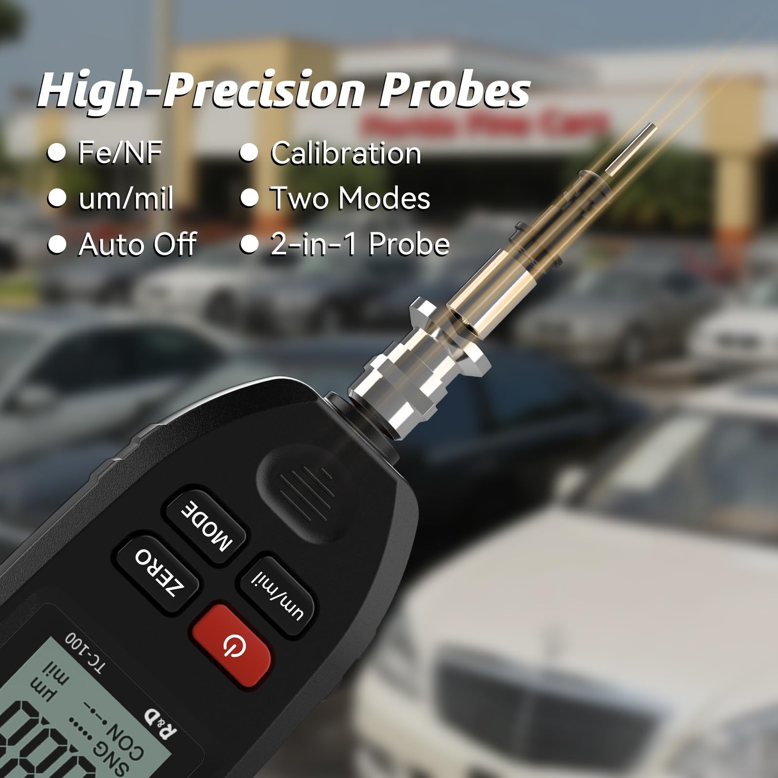 Car Coating Thickness Meter for Used Buyers, Paint Mil Grey
