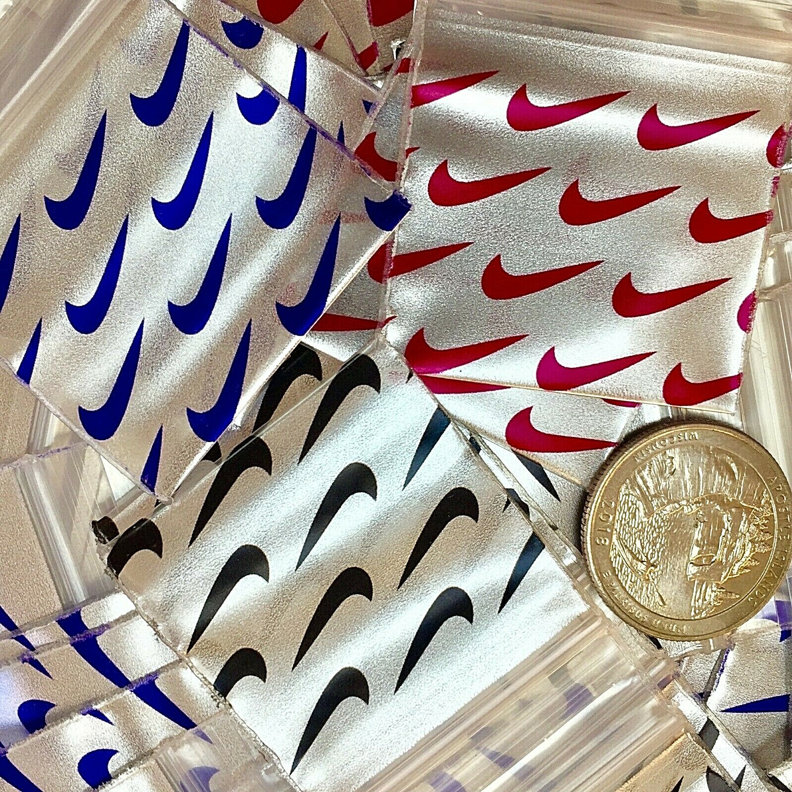 BaggiesSince1987 – 1515 Design Zip Bags METALLIC P 50 D MIX 100PCS, READ DETAILS
