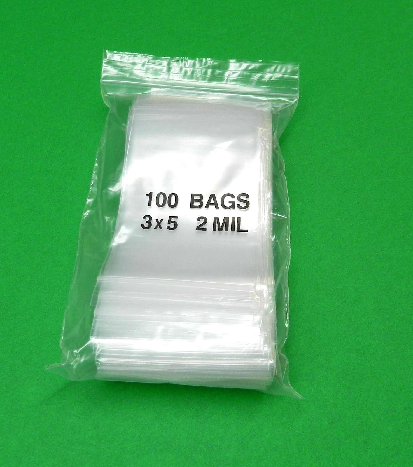 3×5 Clear Bags 2Mil Baggies 500 Resealable Squeeze Top Seal 3″ x 5″ Bags