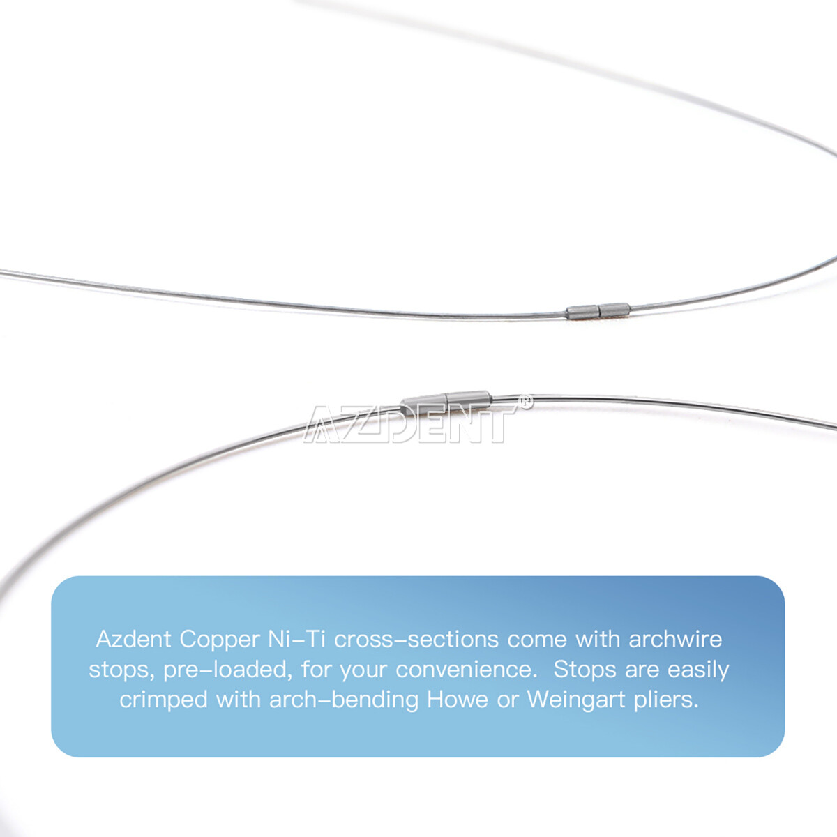 AZDENT Dental Orthodontic Super Elastic Arch Wires Copper Cu-NiTi ROUND