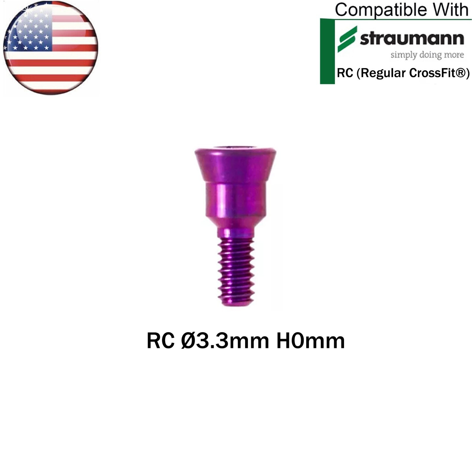 US Dental Healing Abutment NC/RC Closure Caps Compatible Straumann ITI BL/BLT