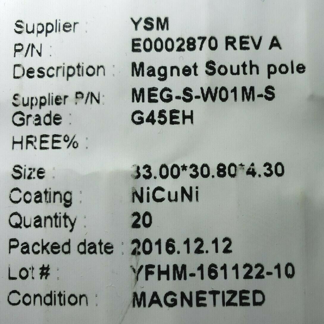 4 Neodymium Magnet Arc Motor Super Strong Rare Earth N45EH Ultra High Heat Grade