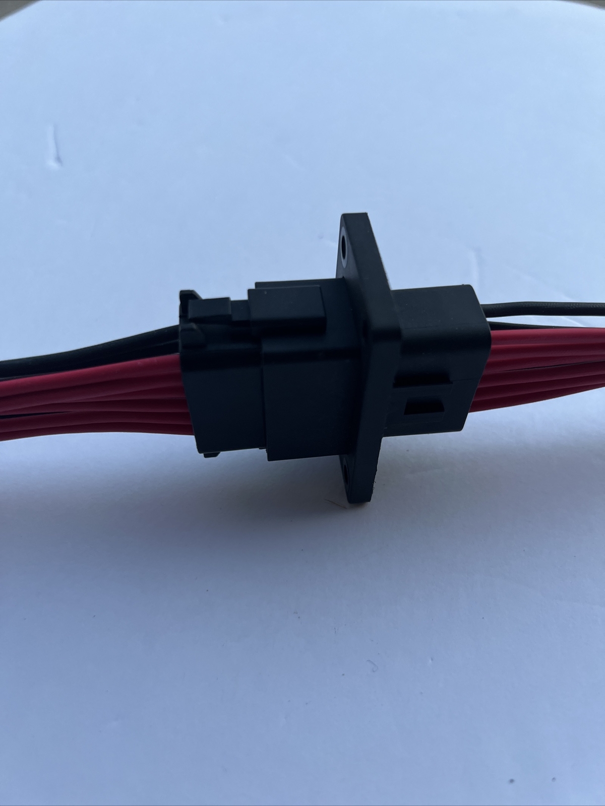 6″ Assembled Black Flanged Mount Deutsch 12Pin,14 AWG waterproof Pigtail Harness
