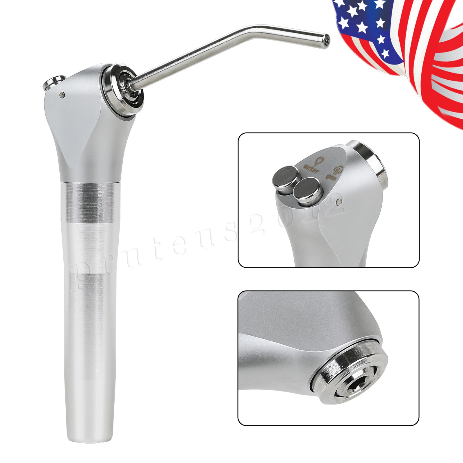 Dental Air Water Syringe Triple 3-Way Spray 2 Nozzle Tips Handpiece Autoclavable