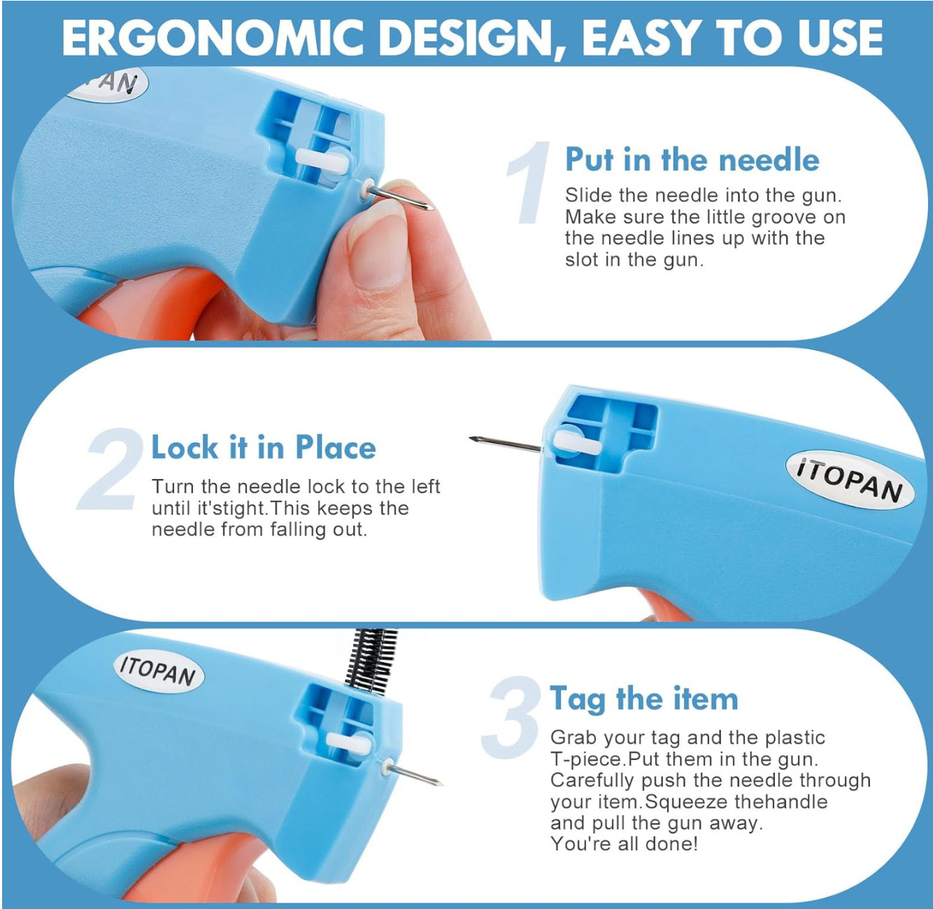 Stitch Gun for Clothes, Tagging Gun for Clothing Quick Fixes – Price Tag Gun