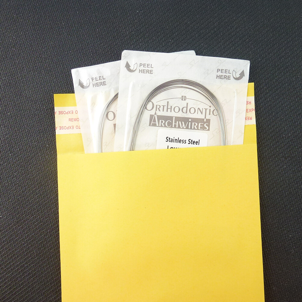 100 Wires Dental Orthodontic Arch Wires Stainless Steel Natural Round 012-018