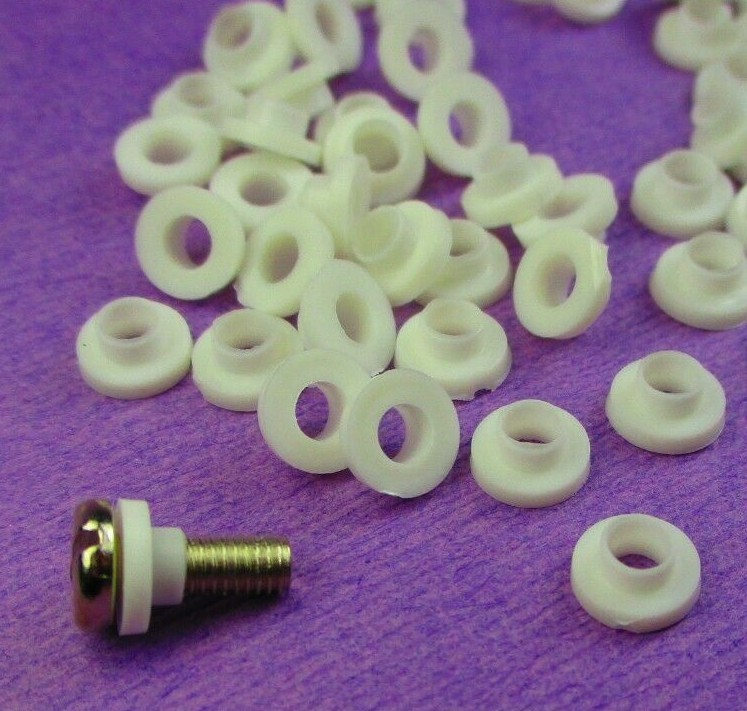 100pc M3 High Temp Nylon Plastic Transistor Insulator Washer Heat Sink 3mm Screw