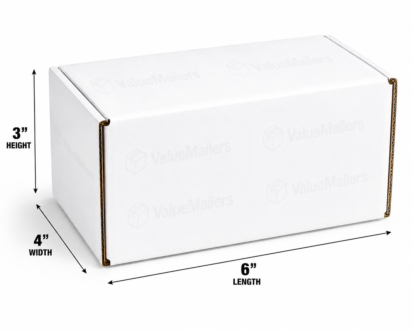 150 – 6 x 4 x 3 White Corrugated Shipping Mailer Packing Box Boxes 6 x 4 x 3