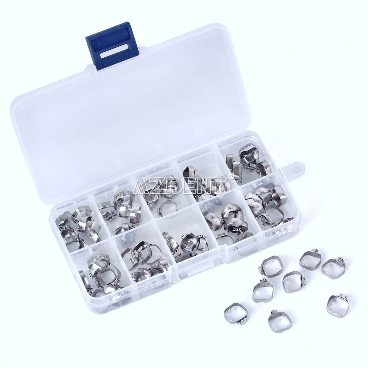 3 X Dental Ortho M series 1st Molar Bands Roth.022 Single Tube U/1 L/1 36#-40+#